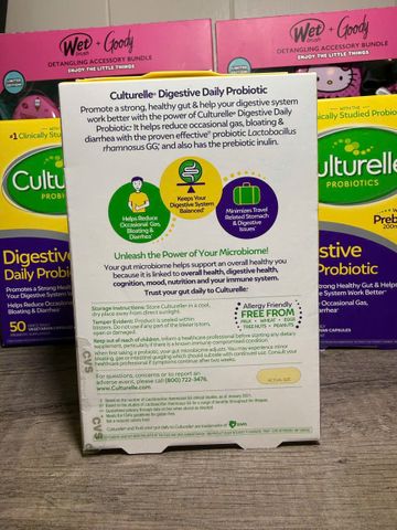 Culturelle Probiotics Digestive Health_ Men vi sinh hỗ trợ tiêu hóa cho người lớn 50 viên