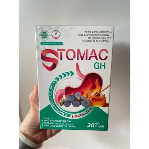 Dạ dày STOMAC GH - hỗ trợ giảm acid dịch vị, Ợ chua, trào ngược dạ dày thực quản (hộp 20gói)