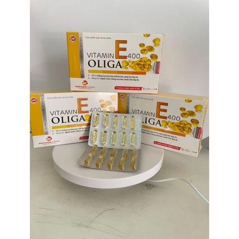 Vitamin E 400 Oliga 30 viên - Bổ sung Vitamin E, Đẹp da, chống lão hoá, chống oxy hoá