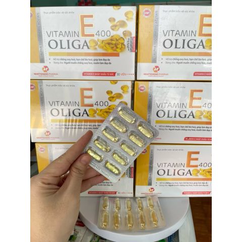 Vitamin E 400 Oliga 30 viên - Bổ sung Vitamin E, Đẹp da, chống lão hoá, chống oxy hoá