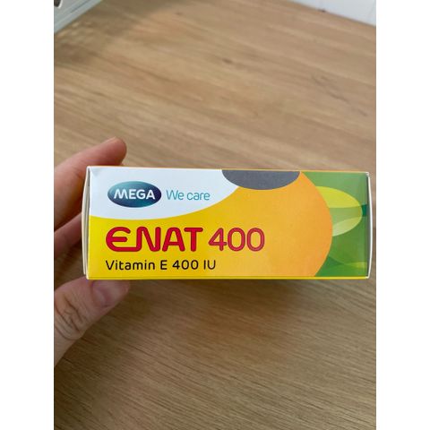 Viên uống ENAT 400 IU MEGA We Care- Bổ sung vitamin E, ngừa lão hoá , Hộp 3 vỉ *10 viên
