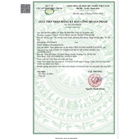 Viên Xương Khớp FLEXWEL ( Glucosamin 1500mg) bổ sung chất nhầy dịch khớp ( hộp 30 viên)