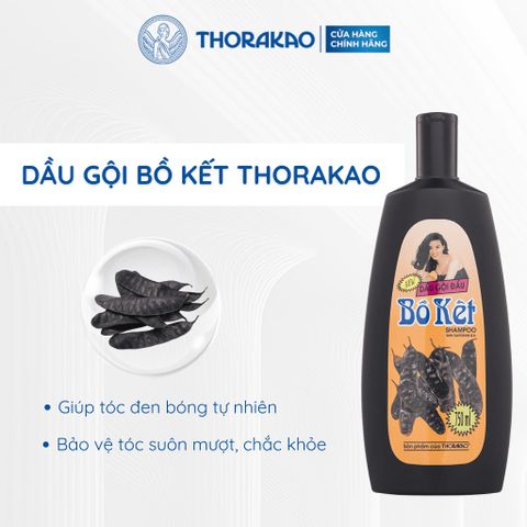 Dầu Gội Bồ Kết Thorakao Dưỡng Tóc Đen Bóng Suôn Mượt 750ml/400ml