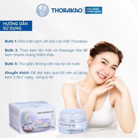 Kem Thorakao Dưỡng Trắng Da Sữa Dê Ngọc Trai 30G