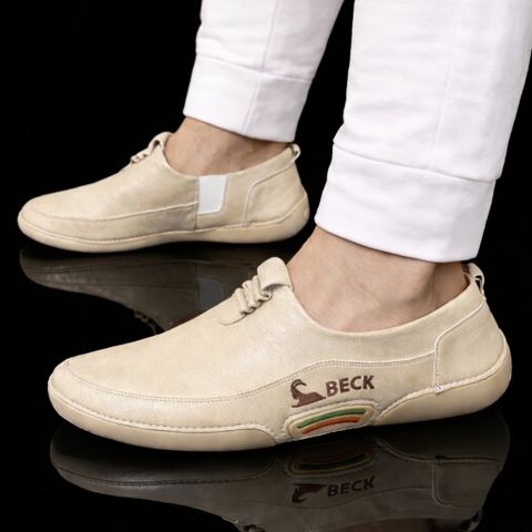 Giày Slip-on Thiết Kế Basic Dễ Phối Đồ DAVINCIA Trẻ Trung Năng Động, Đế Cao Su Non Có Khâu Da Simili Cao Cấp