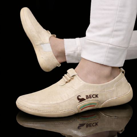 Giày Slip-on Thiết Kế Basic Dễ Phối Đồ DAVINCIA Trẻ Trung Năng Động, Đế Cao Su Non Có Khâu Da Simili Cao Cấp