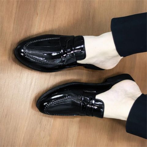 Giày sục nam công sở da pu cao cấp RUNO G37 - Giày tây trẻ trung đế mềm, họa tiết độc đáo cho phong cách hiện đại