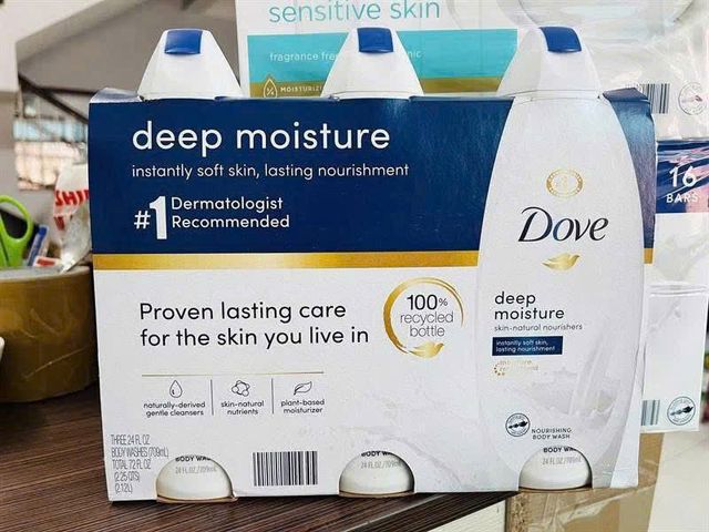 Set 3 Sữa Tắm Dove Deep Moisture 709ml – dưỡng ẩm da