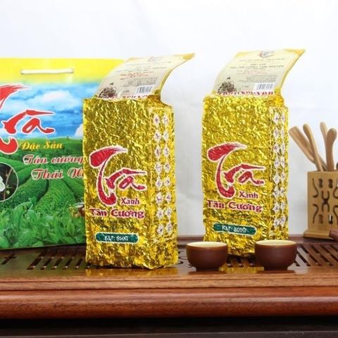 Trà Xanh Thái Nguyên Gói Vàng Chữ Đỏ Gói 500gr - 200Gr - 100Gr