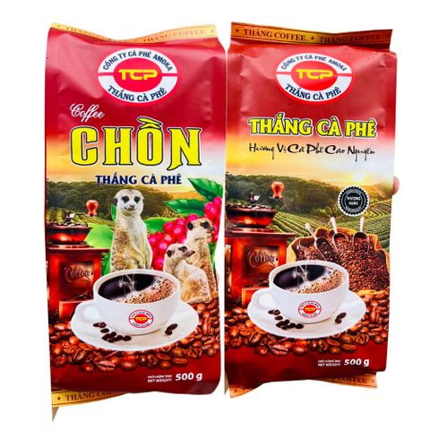 Cà phê CHỒN ban mê rang xay pha phin Gói Màu Đỏ Gu vừa vị thanh (500gr)