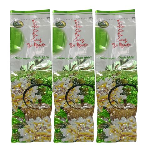 Chè xanh, 500gr trà bắc búp non, cánh trà nhỏ nước xanh ánh vàng, hậu ngọt dịu, hương cám