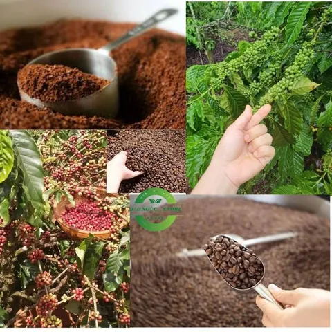Combo 2 gói cà phê chồn nâu rang xay Long King, vị đắng dịu, hương moka, 2 gói (1kg)