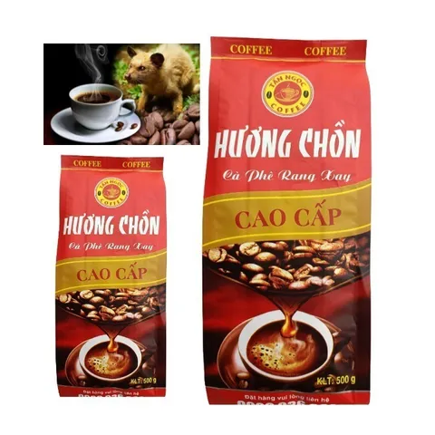 Gu vừa vị thanh (500gr) Cà phê CHỒN ban mê rang xay pha phin gói đen