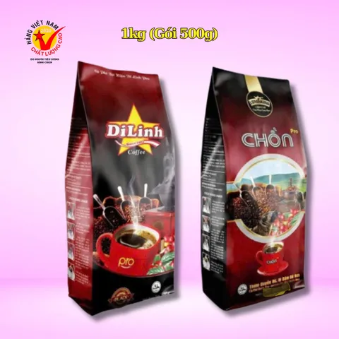 (Combo 3 Túi) Cà Phê Chồn Nâu LongKing Mỗi Gói 500g, Gu Đậm Đen Mạnh Đắng Béo Thơm