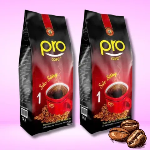 (Combo 1.5kg - 3 Túi F1 Pro) Cà Phê Long King Pro F1 500g, Cafe Đen Đá Sánh Đậm Thơm Đặc trưng Robusta
