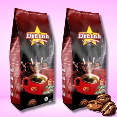 (Combo 2 Túi) Cà Phê Chồn Nâu Di Linh Pro - Gu cafe Đen Đá Sánh Đậm, Béo Thơm Nộng Đậm Vị