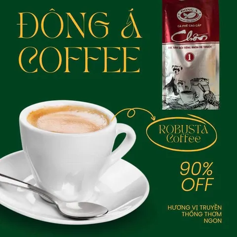 Cà Phê Chồn Nâu Thượng Hạng 500g - Coffee Pha Phin Truyền Thống Gu Vừa Vị Thanh