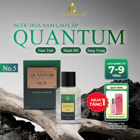Nước Hoa Nam Cao Cấp Quantum No.5 Sang trọng, Gợi cảm, Tinh tế Lưu Hương 7-12 Tiếng 10ml, 50ml