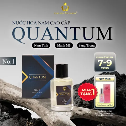 Nước hoa nam ENERGETIC MAN QUANTUM No.1 EDP lưu hương 7-12 Tiếng 50ml thương hiệu EU