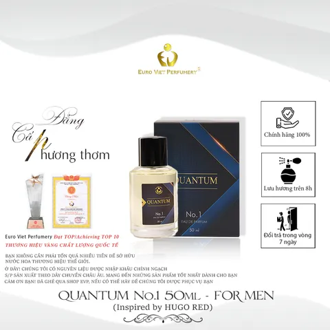 Nước Hoa Nam Cao Cấp QUANTUM No1, N0.2, N0.3 Euro Viet Perfumery 50ml