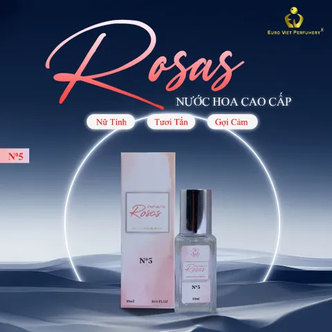 Nước Hoa Nữ Euro Viet, Rosas No.5 Euro Viet Perfumery 10ml