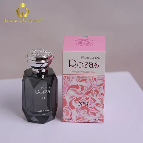 Nước Hoa Nữ Cao Cấp ROSAS No3 Quyến Rũ, Ngọt Ngào, Nóng Bỏng Lưu Hương 7-12 Tiếng 70ml