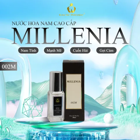 Nước Hoa Nam MILLENIA 002M Lôi Cuốn, Lịch Lãm, Nam Tính Lưu Hương 7-12 Tiếng 10ml