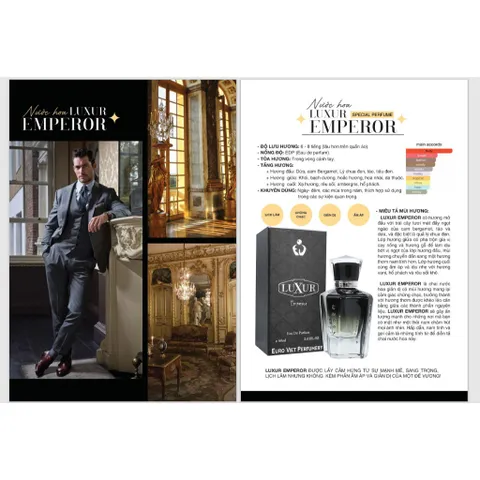 Nước Hoa Nam EU LUXUR EMPEROR, Euro Viet Perfumery 50ml