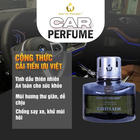 CARLUX 120ml Nước Hoa Ô Tô, phòng làm việc, phòng ngủ không gian nhỏ. Nguyên liệu nhập khẩu Barcelona (Tây Ban Nha)