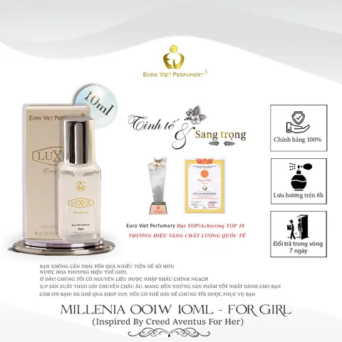 Nước Hoa Nữ Cao Cấp LUXUR EMPRESS Euro Viet Perfumery 10ml