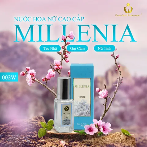 Nước Hoa Nữ Cao Cấp MILLENIA 006W Quyến Rũ, Ngọt Ngào, Nóng Bỏng Lưu Hương 7-12 Tiếng 10ml