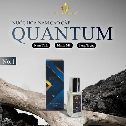 Nước Hoa Nam Cao Cấp QUANTUM No.1 Nam Tính, Mạnh Mẽ, Sang Trọng  Lưu Hương 7-12 Tiếng 10ml