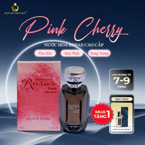 Nước Hoa Nữ Cao cấp Rosas Pink Cherry Sang trọng, Qúy phái, Thu hút Lưu Hương 7-12 tiếng 10ml, 70ml