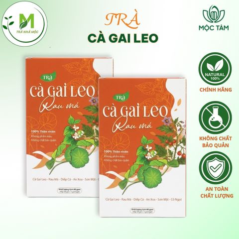 Trà Cà Gai Leo Túi Lọc Mộc Tâm- Hỗ Trợ Giải Độc, Thanh Nhiệt, Mát Gan, Cải Thiện Tiêu Hóa- Đẹp Da ( Hộp 30 túi x 3g)