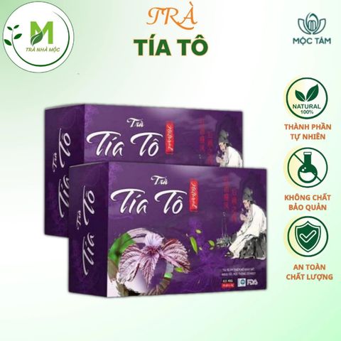Trà Tía Tô Túi Lọc Mộc Tâm Hỗ Trợ Gout, Giảm Đau Nhức Xương Khớp, Chống Lão Hóa, Đẹp Da, Thanh Nhiệt ( Hộp 30 túi x 3gr)