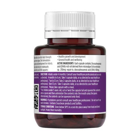 Viên uống bổ sung DHA Healthy Care Kids - Tăng cường phát triển trí não và thị lực cho trẻ