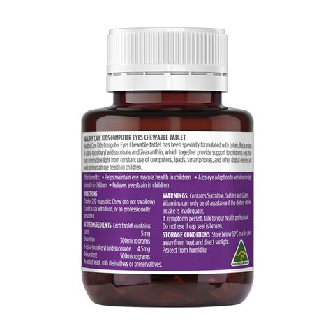 Viên Nhai Bổ Mắt cho Bé Healthy Care Kids Computer Eyes 60 Viên 635928