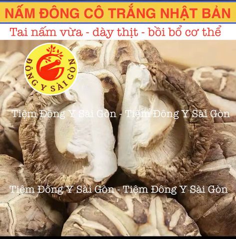 Nấm Đông Cô Trắng Nhật Bản 100g (Đã Sấy Khô, Hàng, Mới thơm ngon) 636070