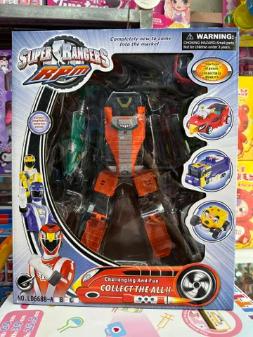 Robot Biến Hình Siêu Nhân Super Rangers RPM – Đồ Chơi Biến Hình Từ Xe Thành Robot Cho Bé LD6688B