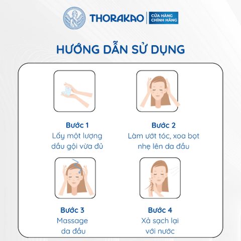 Gội Xả Thorakao 2IN1 Củ Tỏi Ngừa Gàu Giảm Ngứa 400ML