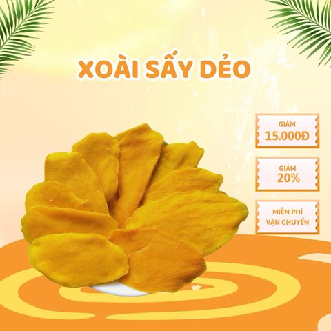 500gr Xoài Sấy Dẻo Chua Ngọt hàng xuất khẩu
