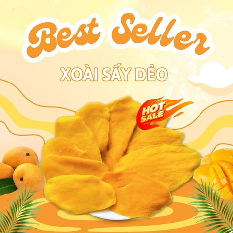 500gr Xoài Sấy Dẻo Chua Ngọt hàng xuất khẩu