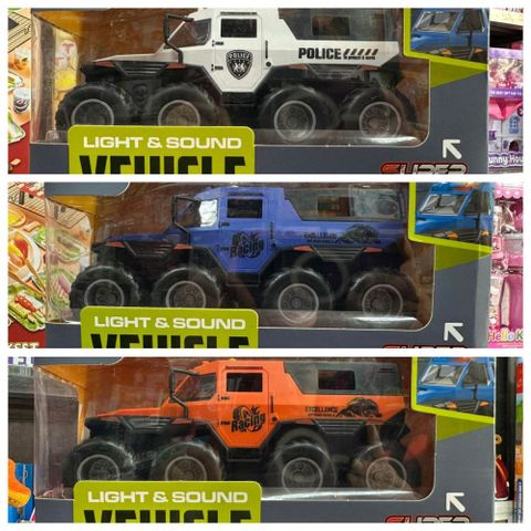 Xe Offroad 8 Bánh Đồ Chơi Có Đèn Và Âm Thanh Xe Ô Tô Địa Hình Mô Hình 9901 9903 Light Sound Vehicle