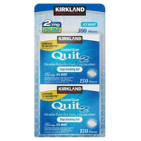 Kẹo cai thuoc la Kirkland Signature Quit 2 Gum Ice Mint 150 viên