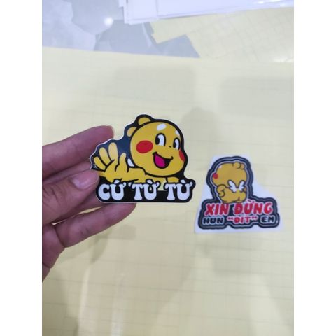 Tấm logo vui nhộn Xin đừng Hun ( đit) em