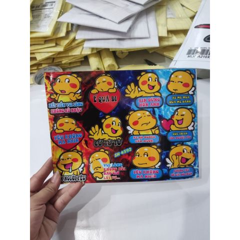 Tem sticker khủng long dễ thương  SH 4592