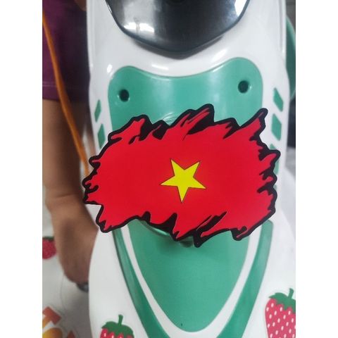 Tem logo lá cờ Việt Nam trang trí xe máy,điện thoại,laptop,dán mọi nơi