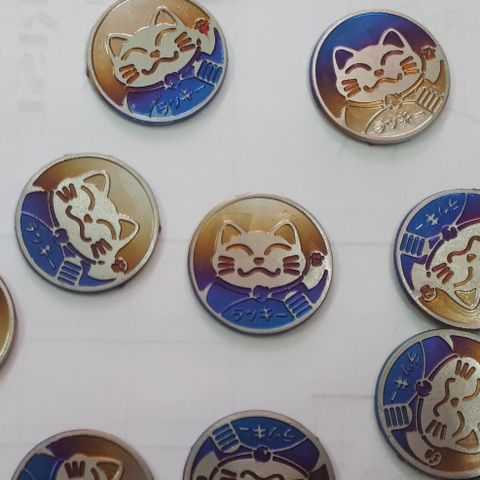 Logo Mèo Thần Tài Nhỏ - Bao Chuẩn Nét - Kèm Keo 3M Siêu Chắc