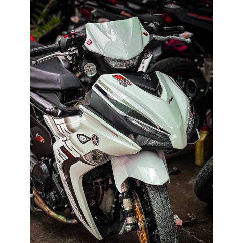 tem rời exciter 155 trắng đen cover đẹp ( Mới )  tem 3 lớp bền màu - Decal Cao Cấp Nhất