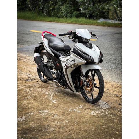 tem rời exciter 155 trắng đen cover đẹp ( Mới )  tem 3 lớp bền màu - Decal Cao Cấp Nhất